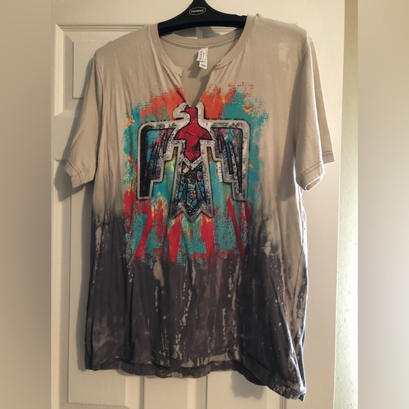 Fashion tshirt with aztec design